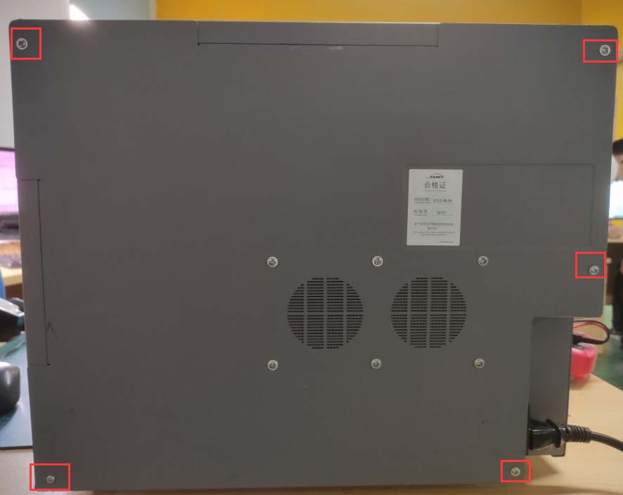 Back cover screws location